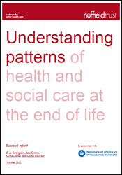 Understanding patterns of health and social care at the end of life image